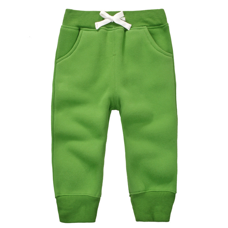 momscare children's clothing boys and girls winter plus velvet pants children's cotton pants baby sports pants thickened warm pants - Image 16