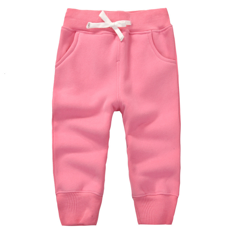 momscare children's clothing boys and girls winter plus velvet pants children's cotton pants baby sports pants thickened warm pants - Image 13