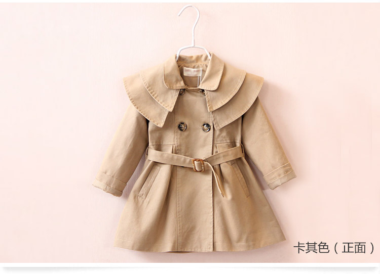 Cross-border children's clothing coat one generation spring and autumn new style cotton girl windbreaker Korean baby coat wholesale - Image 4