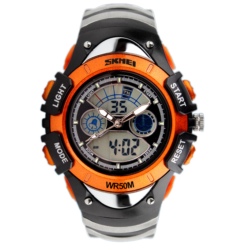 Skmei trendy Amazon hot selling children's electronic watch skmei waterproof fashion dual time student sports watch - Image 9