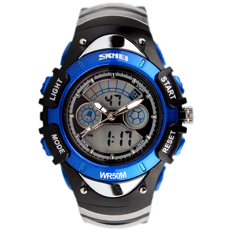 Skmei trendy Amazon hot selling children's electronic watch skmei waterproof fashion dual time student sports watch - Image 7