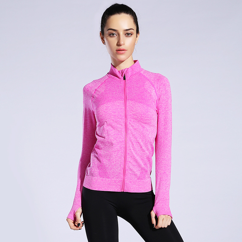 New sports yoga clothes zipper jacket women's tops Fitness clothes hot style source factory one drop shipping - Image 7