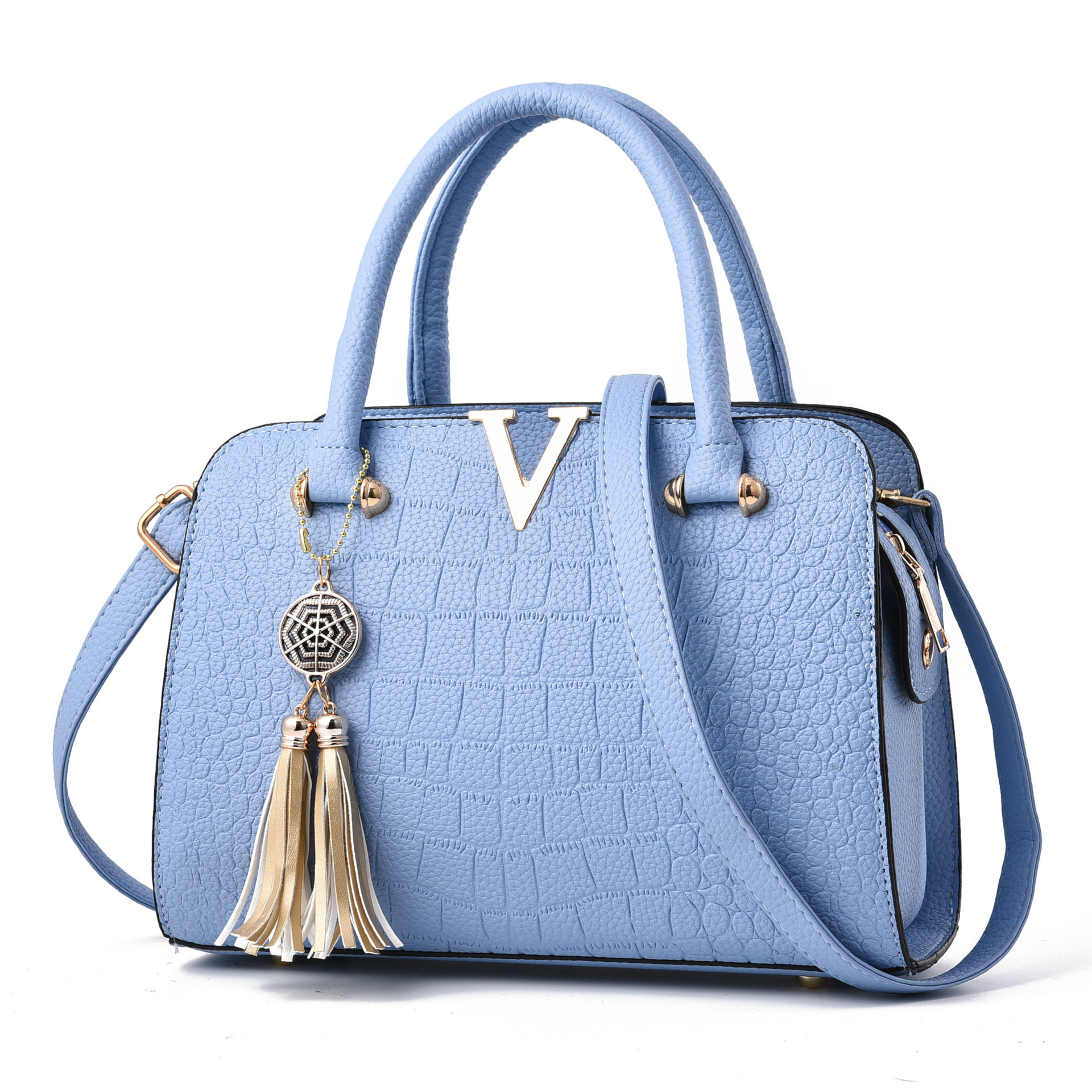 2018 new one-shoulder women's bag one generation hair Europe and America fashion pu women's bag crocodile pattern ladies handbag wholesale - Image 10