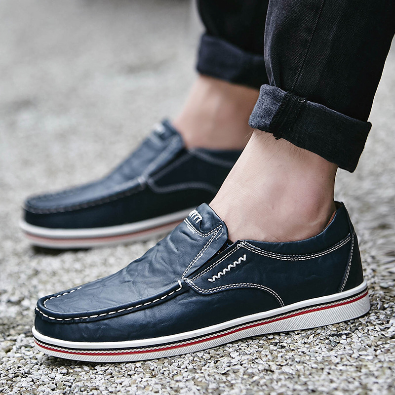 Spring style with suit shoes 45 large size white men's shoes 46 brown British casual shoes yellow leather shoes 47 - Image 2