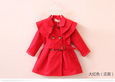 Cross-border children's clothing coat one generation spring and autumn new style cotton girl windbreaker Korean baby coat wholesale - Image 3