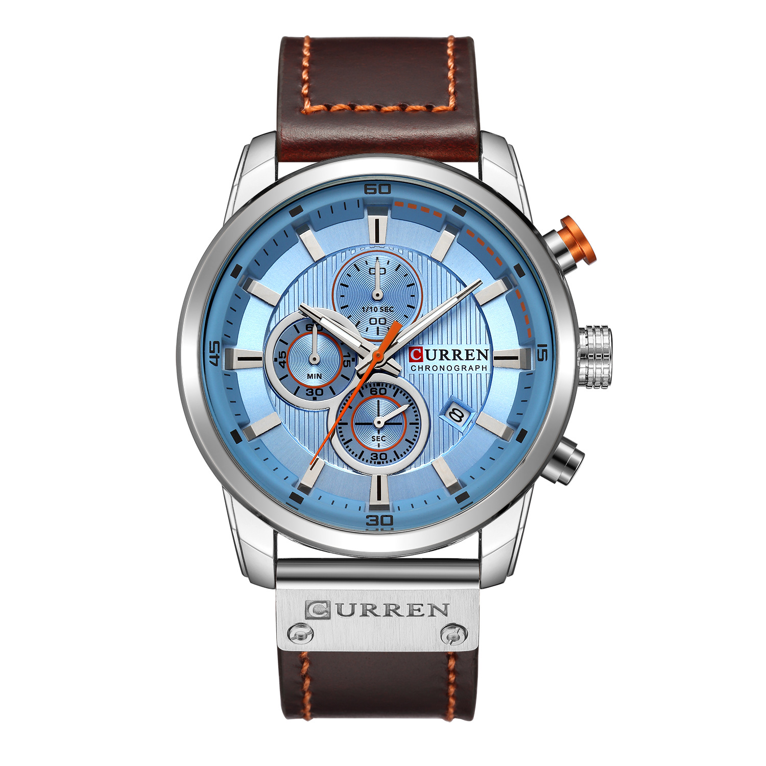 curren/Karuien hot sale 8291 men's watch belt men's watch new six-pin calendar watch waterproof watch - Image 3