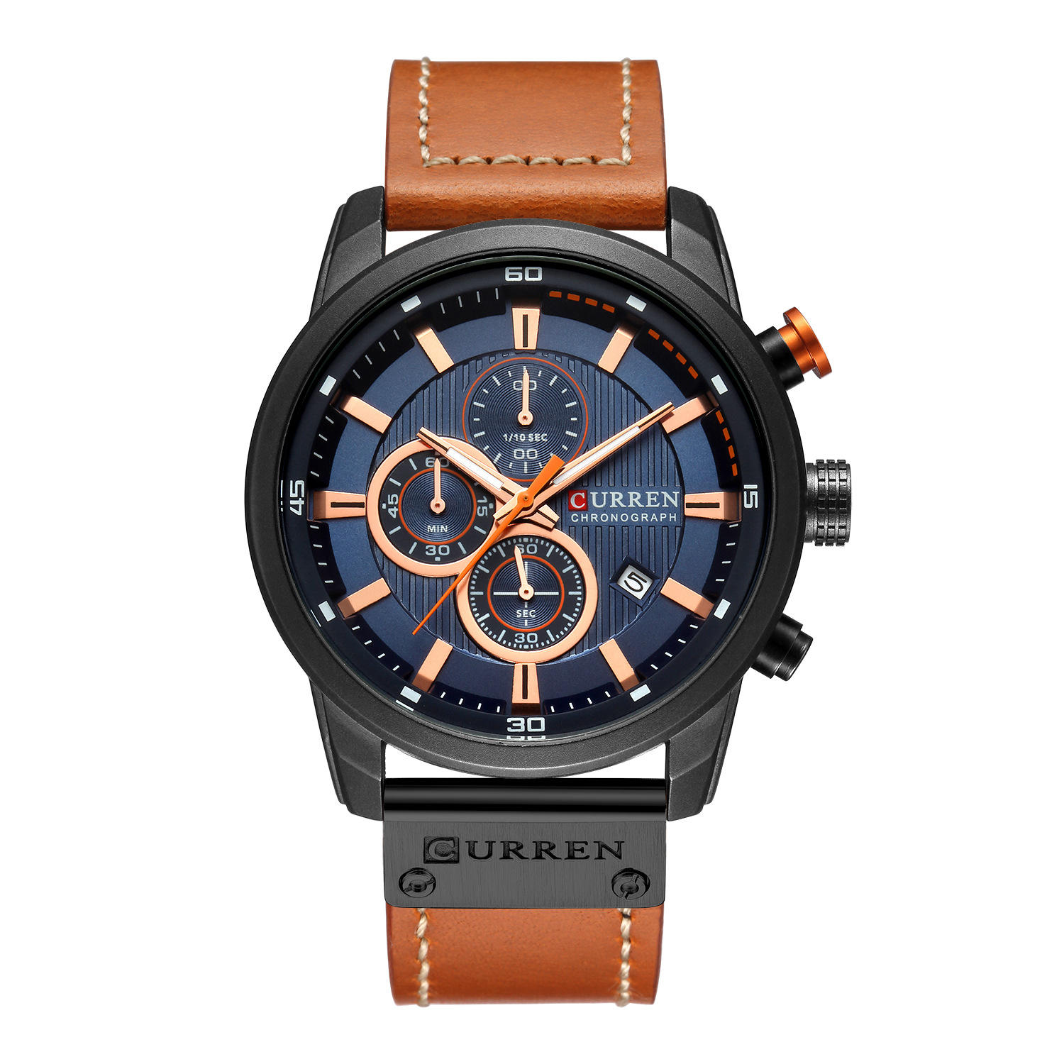 curren/Karuien hot sale 8291 men's watch belt men's watch new six-pin calendar watch waterproof watch - Image 2