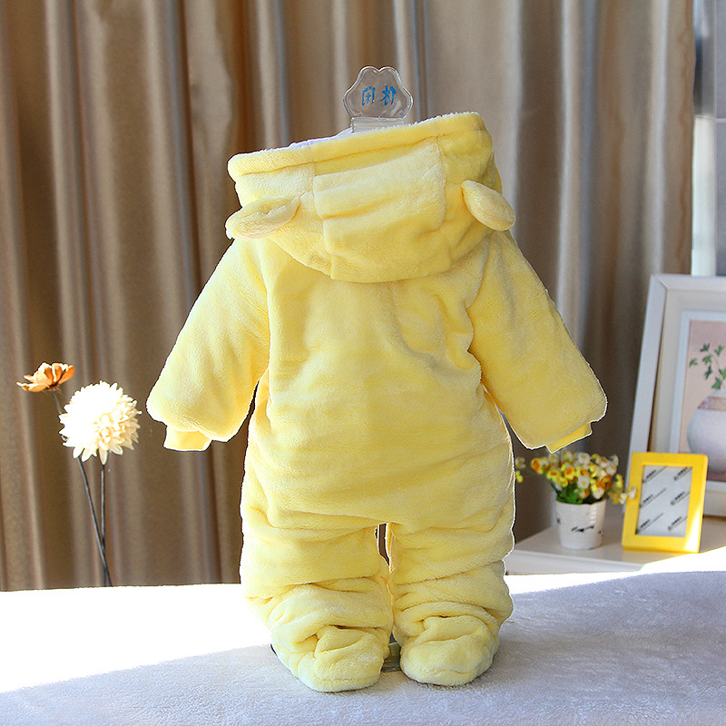 2018 new baby cotton coat romper cartoon climbing clothes baby jumpsuit autumn and winter baby thickened out clothes - Image 7
