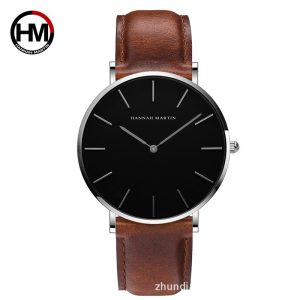 Japan Quartz Movt Men full Black Slim Simple Unisex Wristwatch Fashion Brand Sport Casual Waterproof Watches relogio masculino