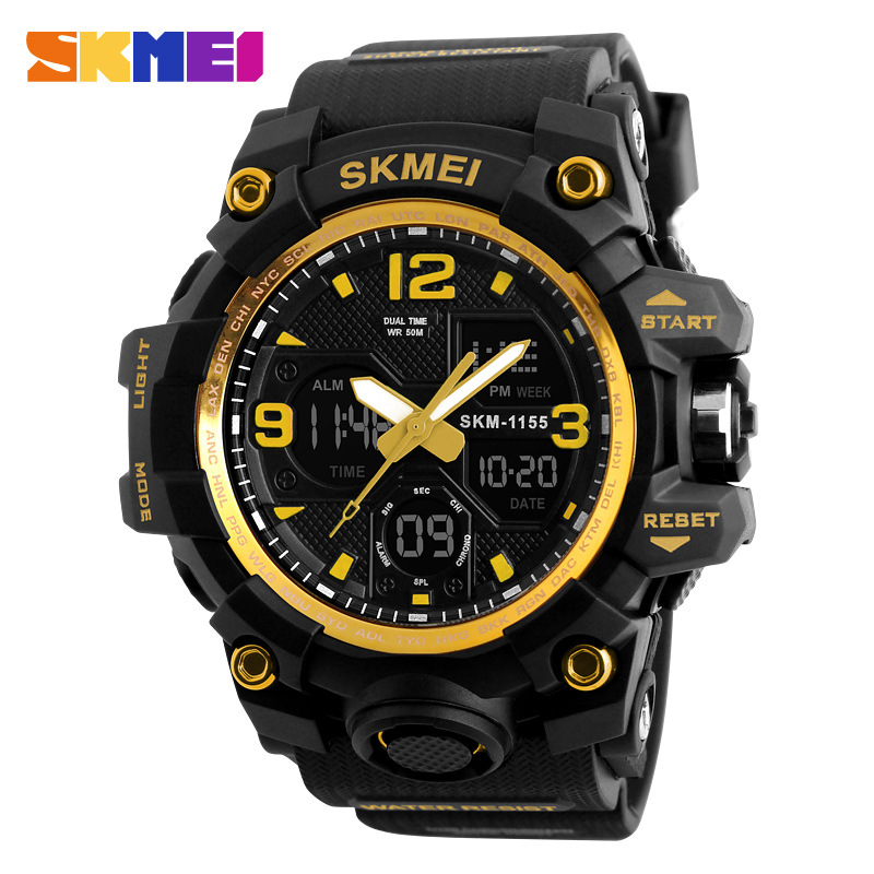 Timemei Men's Large Waterproof Electronic Watch Fashionable Multifunctional Outdoor Sports Watch Sports Watch Student Watch - Image 4