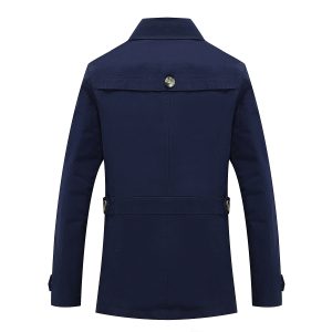 Men's Mid-Length Washed Sports Windbreaker