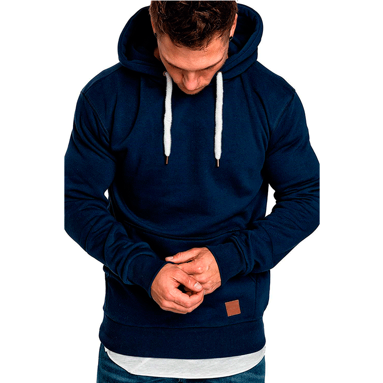 New style men's solid color outdoor sports leisure fleece sweater jacket - Image 12