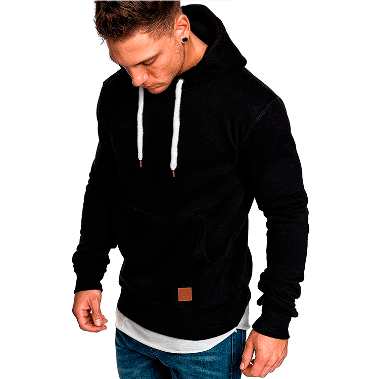 New style men's solid color outdoor sports leisure fleece sweater jacket - Image 6