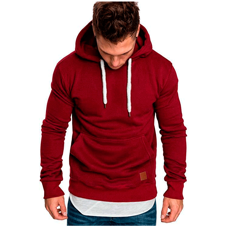 New style men's solid color outdoor sports leisure fleece sweater jacket - Image 8