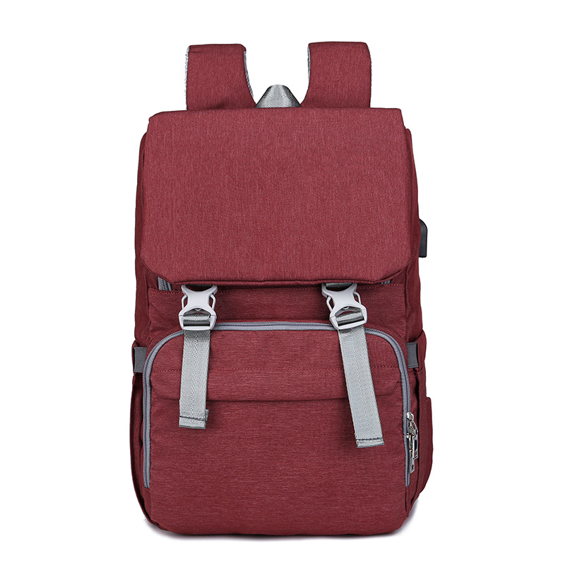 The new multifunctional mother and baby bag Large capacity waterproof mother and baby bag shoulders Korean leisure mother and baby storage bag - Image 2