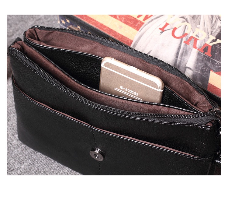 2024 new fashion women's bag crossbody bag small bag simple versatile shoulder bag soft leather envelope bag ladies handbag - Image 8