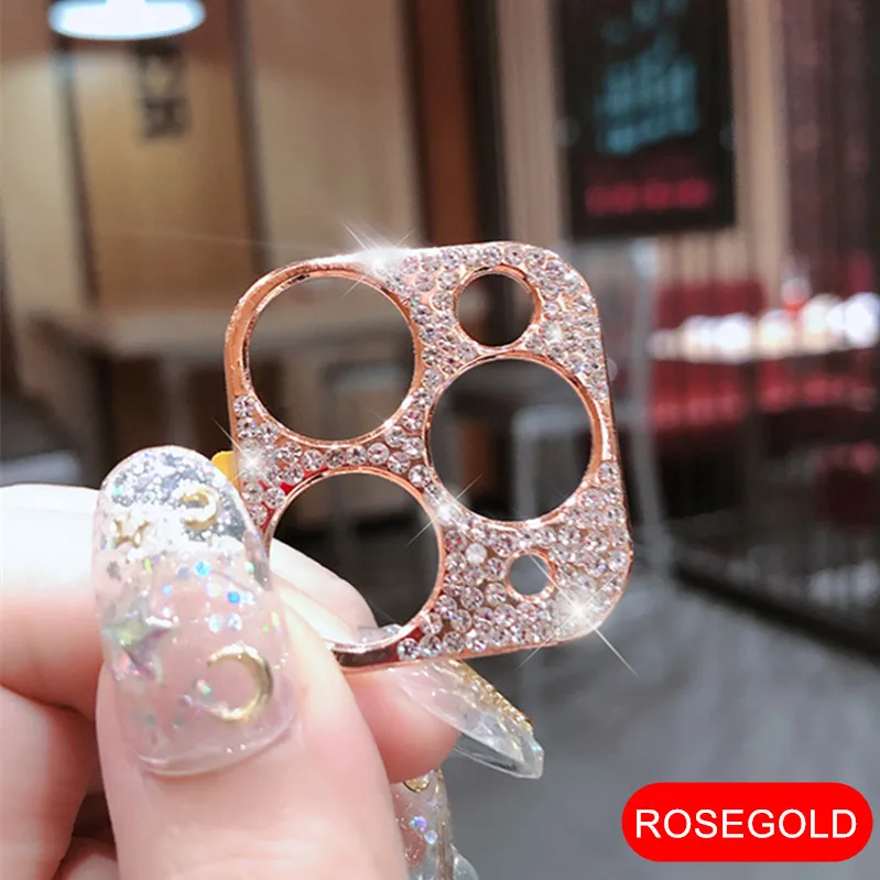 Bling Diamond Camera Lens Protector For iPhone 11 Pro Max Glitter Rhinestone Camera Protective Ring For iPhone 11 Pro Max Cover - Image 4