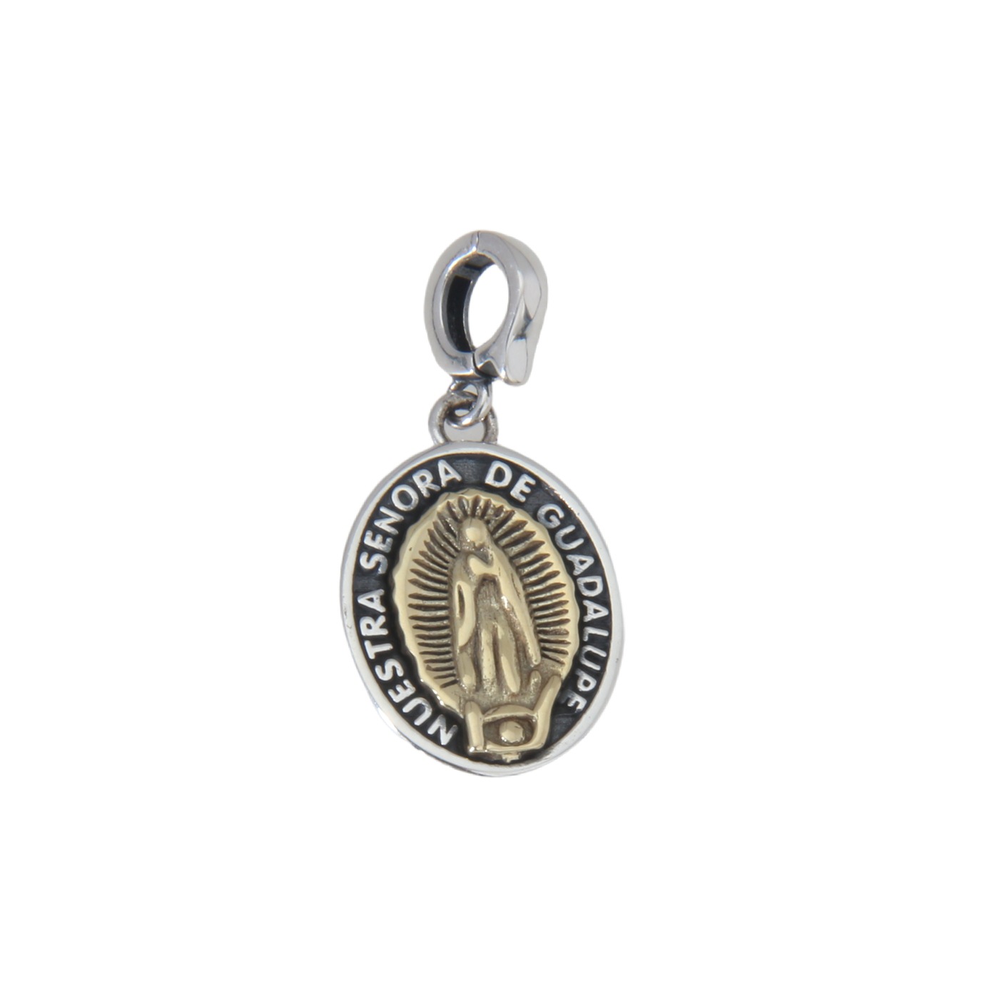 Wholesale S925 Sterling Silver Virgin Mary Cross Round Pendant, European and American Niche Heavy Craftsmanship, Versatile, Trendy, and Unique Accessories - Image 5