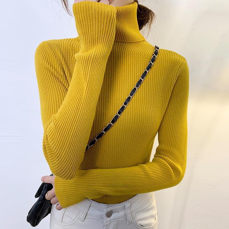 Dalang sweater factory direct sale large size turtleneck sweater women's new autumn and winter pullover long-sleeved bottoming shirt women's knitted sweater - Image 3