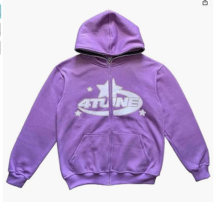 2023 cross-border new product tune trendy men's full face zipper sweatshirt American retro Y2K sweatshirt men's casual jacket - Image 8
