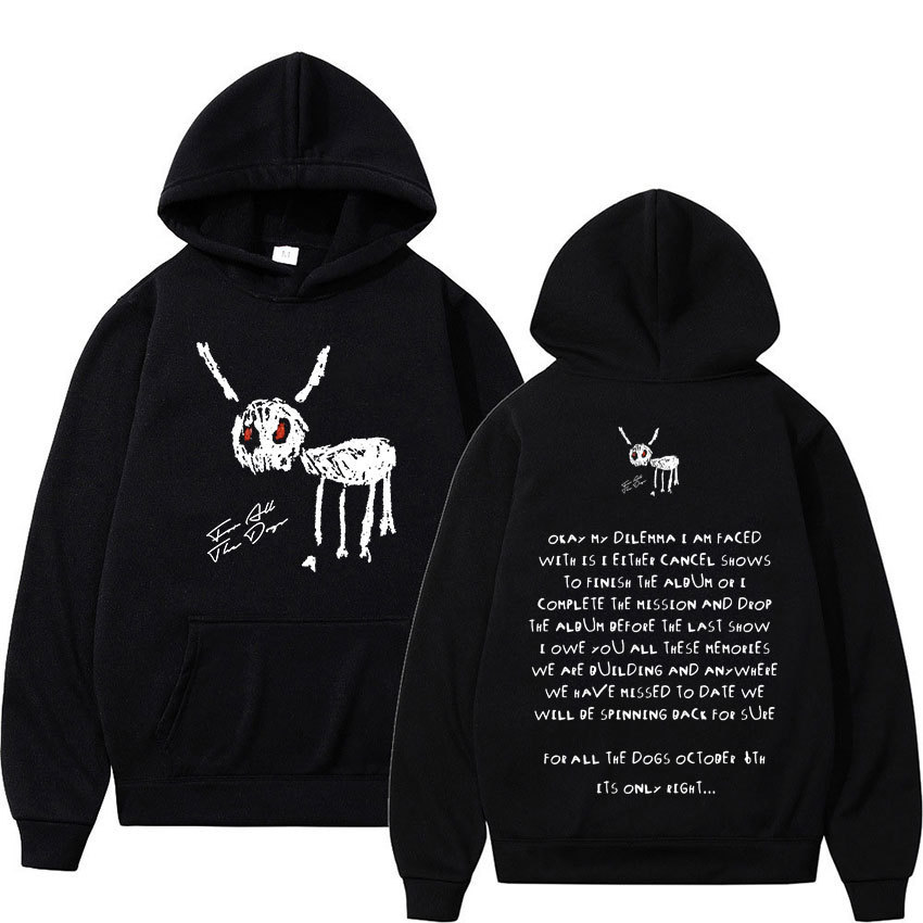 2024 New Rapper Drake for All The Dogs Letter Hoodie Men's Hi