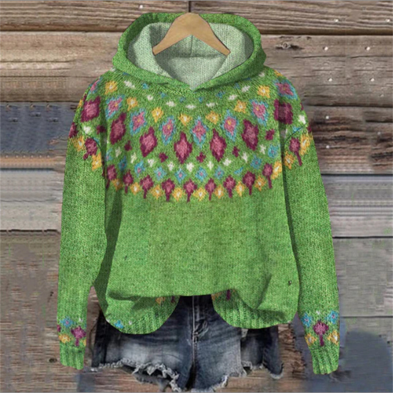 2024 Autumn Women's Cross-Border 3D Sweatshirt, Popular Digital Print Hoodie, Hot Selling Outerwear - Image 6
