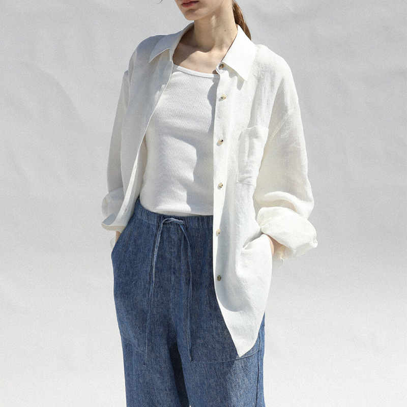 Women's Pure-Linen Shirt - Image 8
