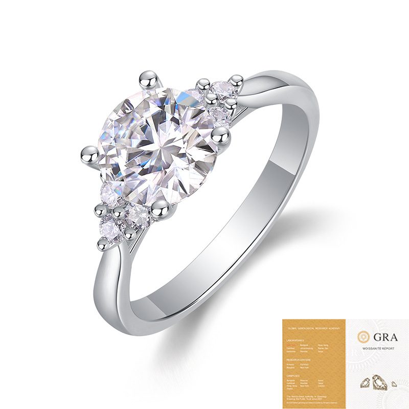 S925 Sterling Silver Guardian Ring, Moissanite Closed-Cut Ring, Hot Selling on Cross-Border TikTok, Factory Direct Wholesale. - Image 12