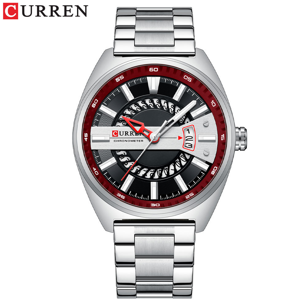 Curren/Karuien 8403 men's watch calendar steel belt quartz watch business casual men's watch - Image 2