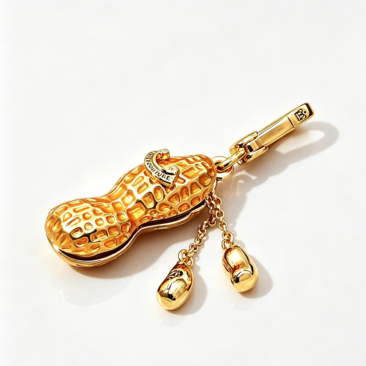 Cross-border trade juicy enamel glaze full three-dimensional peanut pendant exquisite and trendy openable longan clavicle chain - Image 4
