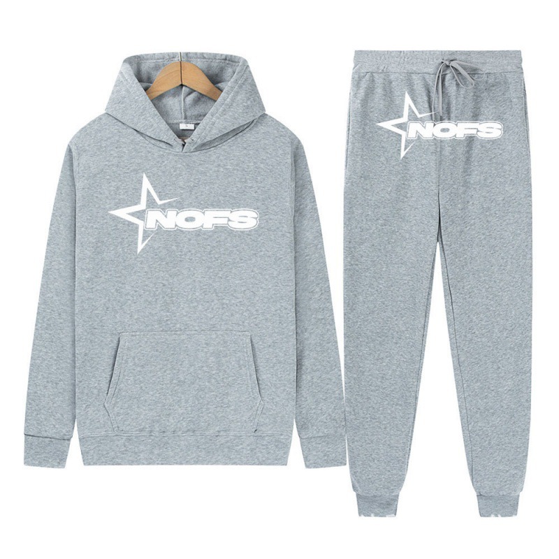 2024 Y2K new NOES hoodie set sweatshirt two-piece gothic punk rock clothing streetwear - Image 28