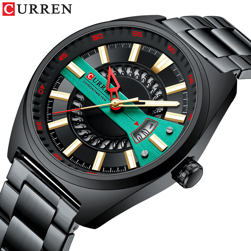 Curren/Karuien 8403 men's watch calendar steel belt quartz watch business casual men's watch - Image 3