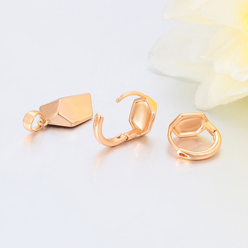 Xuping European and American cross-border minimalist earring pendant two-piece set copper alloy geometric stud jewelry wholesale set for women - Image 4