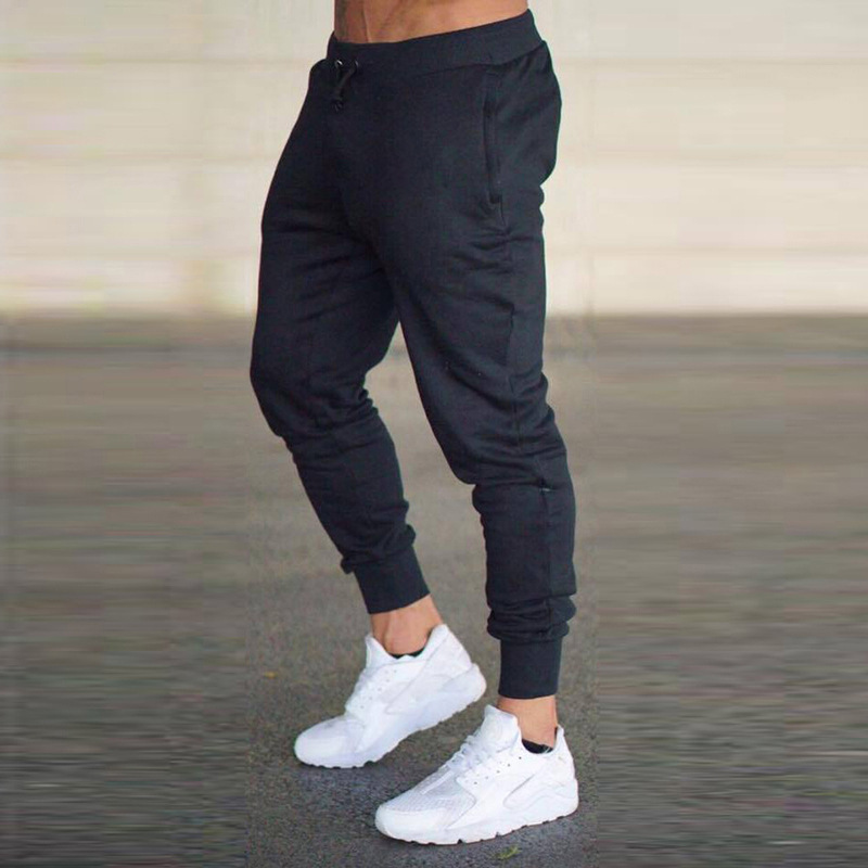 Slim Fit Sports Pants Men European and American Running Fitness Football Slim Fit Casual Pants Drawstring Tight Training Pants Men - Image 8