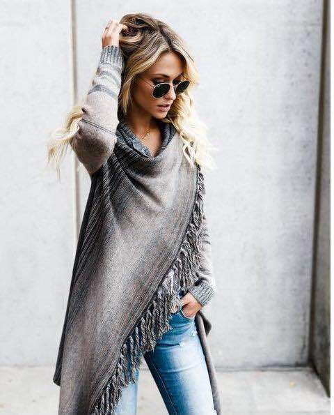 Cross-border 2023 women's clothing new AliExpress Amazon mid-length slim fashion Su diagonal style coat sweater women - Image 7