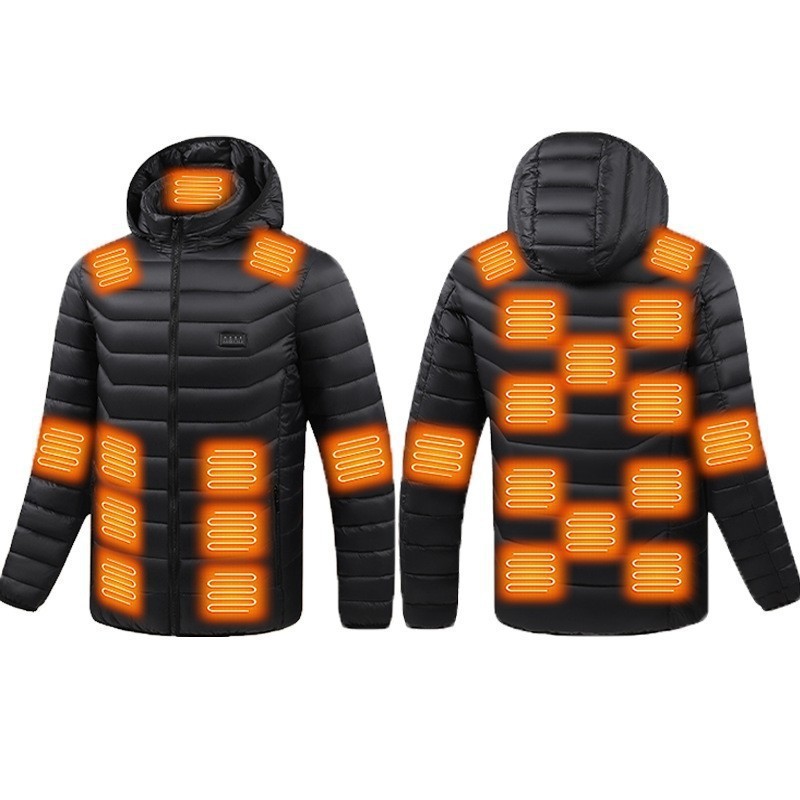 New hot-selling cross-border winter heating cotton clothes, smart constant temperature cold-proof electric heating clothes, USB heating cotton clothes - Image 19