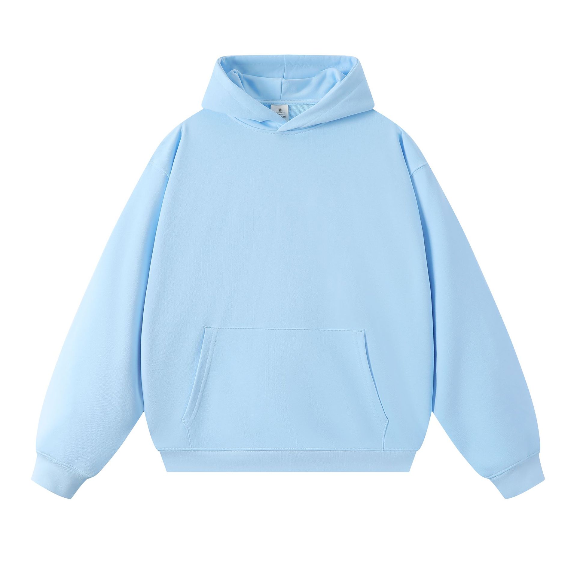 Sweatshirt 380g Terry Spring and Autumn American Thin Drop Shoulder Loose Style Solid Color Hoodie Men's Trendy All-match - Image 17
