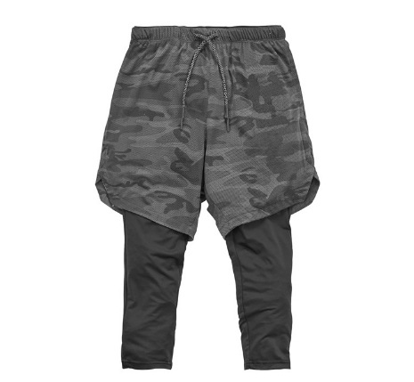 2023 Autumn New Muscle Men's Fashion Versatile Fake Two-Piece Breathable Fitness Training Running Sports Shorts - Image 12