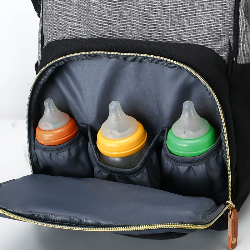 Mommy bag two-piece set multifunctional Oxford cloth cross-border mother and baby bag for traveling large capacity thermal insulation mommy bag - Image 3