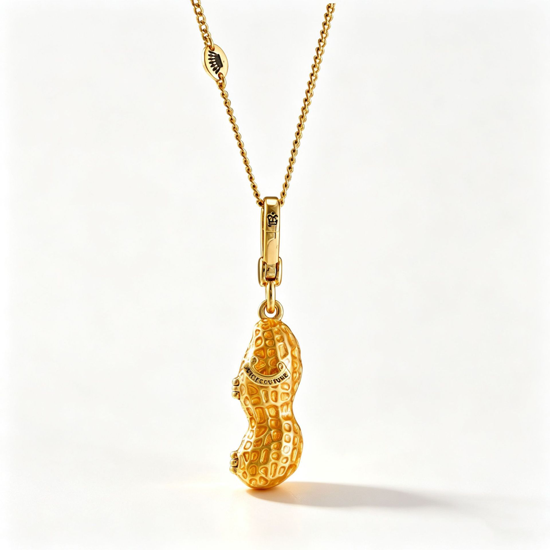 Cross-border trade juicy enamel glaze full three-dimensional peanut pendant exquisite and trendy openable longan clavicle chain - Image 6