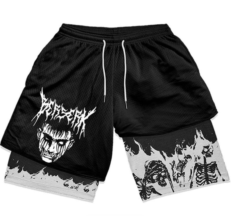 Dragon Ball series shorts 3D digital printing adult double-layer beach shorts Amazon cross-border e-commerce hot-selling factory - Image 16