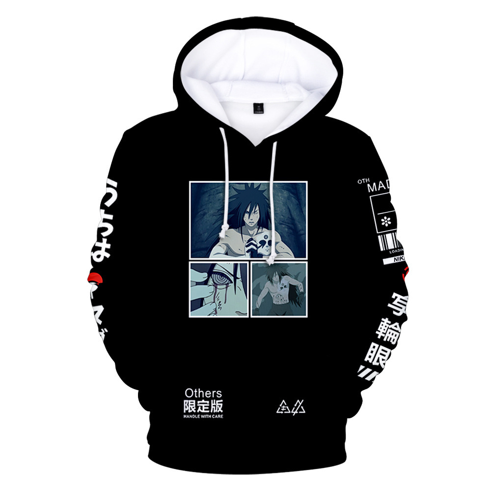 3D digital Naruto character double-layered hooded sweatshirt for men - Image 8