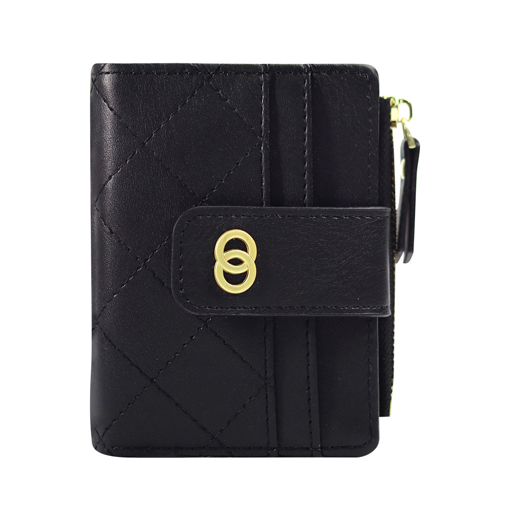 The new Korean version of the women's wallet multi-card short section compact coin purse versatile trendy card wallet wallet spot wholesale - Image 7