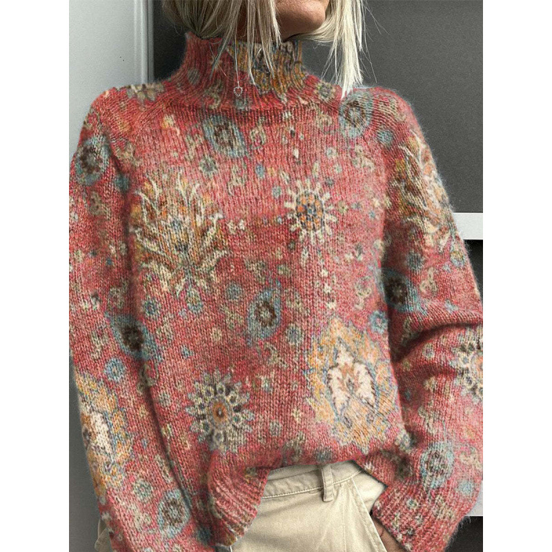 New Christmas Abstract Print Casual Cape Cardigan Sweater for Foreign Trade and Cross-Border - Image 11