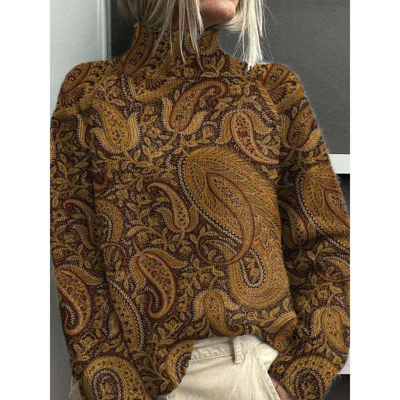 New Christmas Abstract Print Casual Cape Cardigan Sweater for Foreign Trade and Cross-Border - Image 34