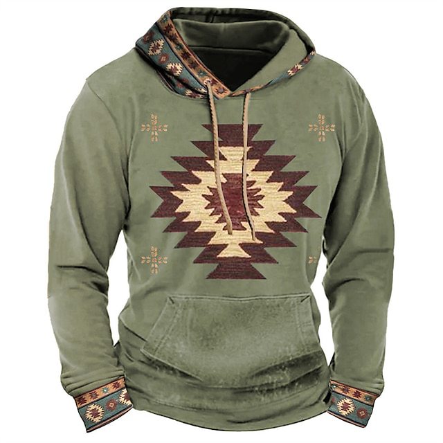 2023 new autumn European and American style sweatshirt retro 3D digital printing men's street trend hoodie top - Image 5