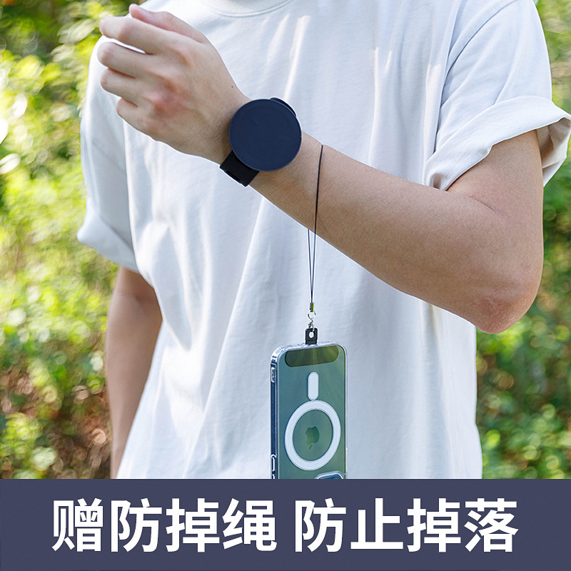 Double-sided magnetic phone wristband holder, gym strong magnetic cycling live streaming Magsafe motorcycle bedside holder - Image 5