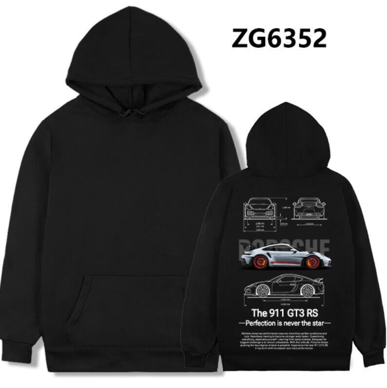 StreetcarHoodiePrintsMen Car Print Trendy Hoodie Loose Casual Versatile Hoodie - Image 37