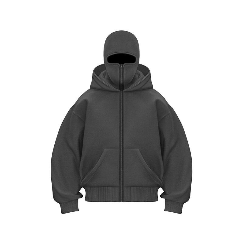 Cross-border trendy brand plus velvet double hood unique design hooded sweatshirt autumn and winter new men and women same style loose Y2K sweatshirt - Image 13