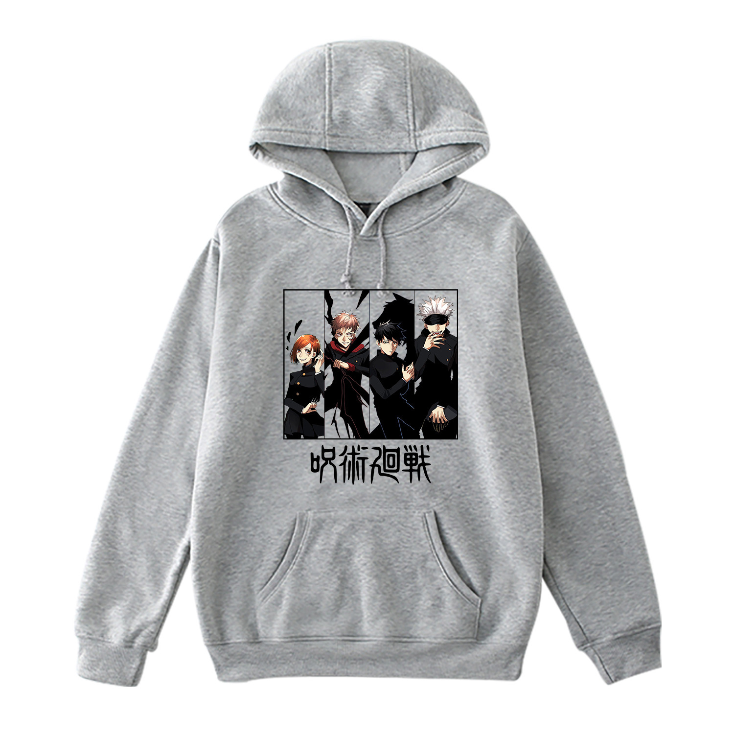 Manufacturers spot anime around long-sleeved couples casual pullover sweater women's hooded hooded sweater - Image 15
